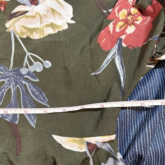 Altar’d State Top S Floral Peplum Boho Flare Sleeve Cottagecore Fall Layer - Picture 5 of 7